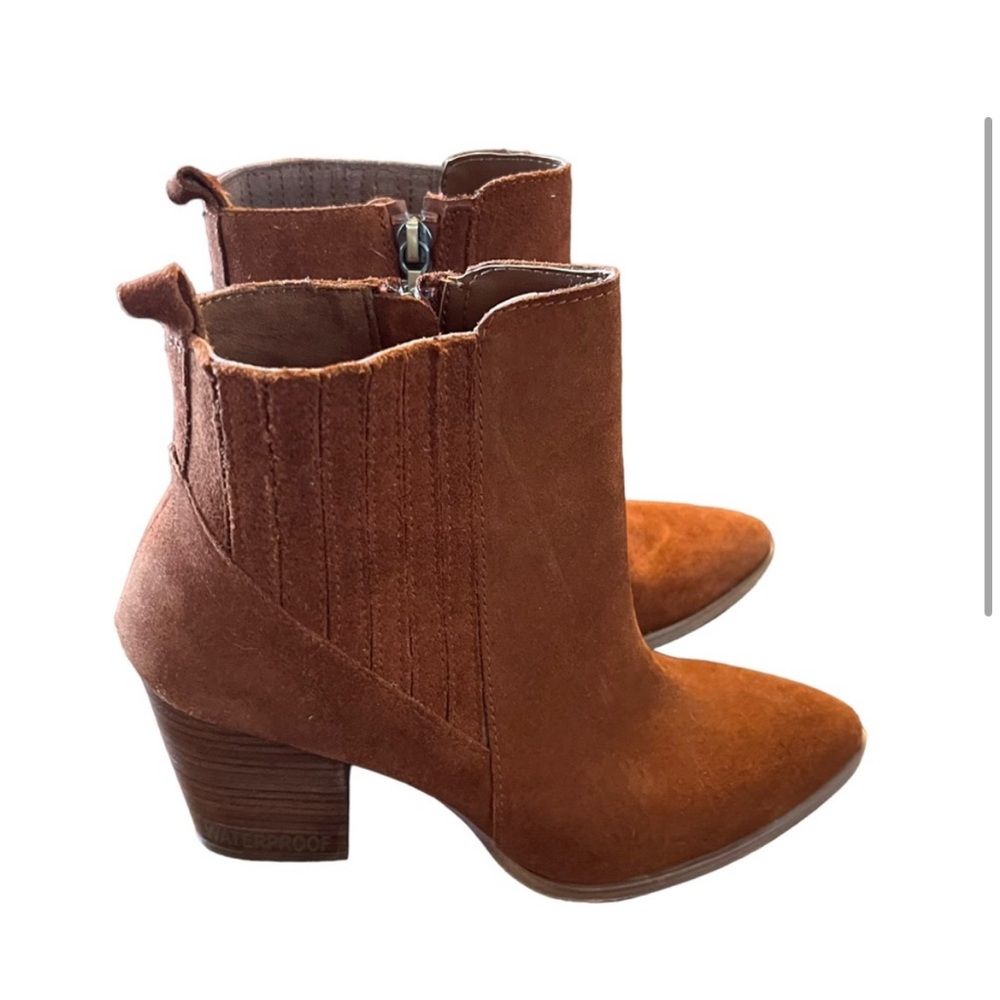 Chestnut Brown Blondo Reese waterproof Suede Booties